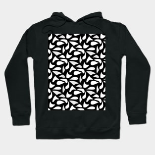 Black and white abstract pattern Hoodie